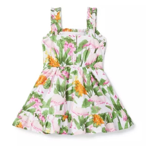 Janie and Jack Pink Flamingo Dress - Picture 3 of 13